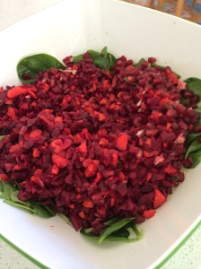 Beetroot and pomegranate salad
